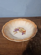 PV07255 Antique Homer Laughlin Specialty BOSTON Orange Luster Fruit Salad Bowl