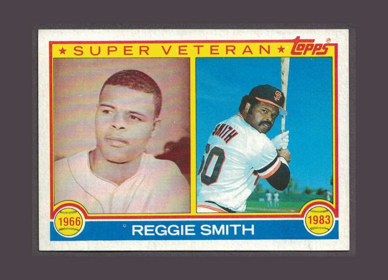 1983 Topps - #283 Reggie Smith - Super Veteran
