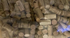 Lot of 150 Synthetic Wine Corks Used Variety  of Brands. Clean.