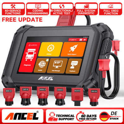  ANCEL V5 HD LKW Scanner OBD2 Diagnosegerät Alle System DPF Fehlerauslesegerät