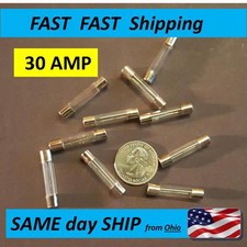 10x - Fuse 30 AMP glass