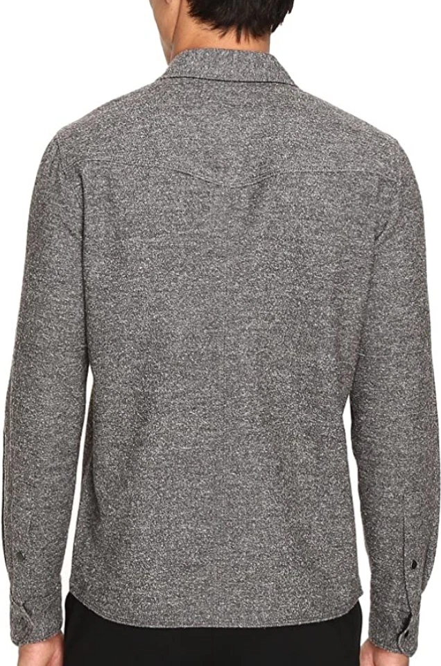 Camisa Anthony Thomas Melillo Gris Sarga Donegal Para Hombre Talla S L8018 Foto 2 de 2