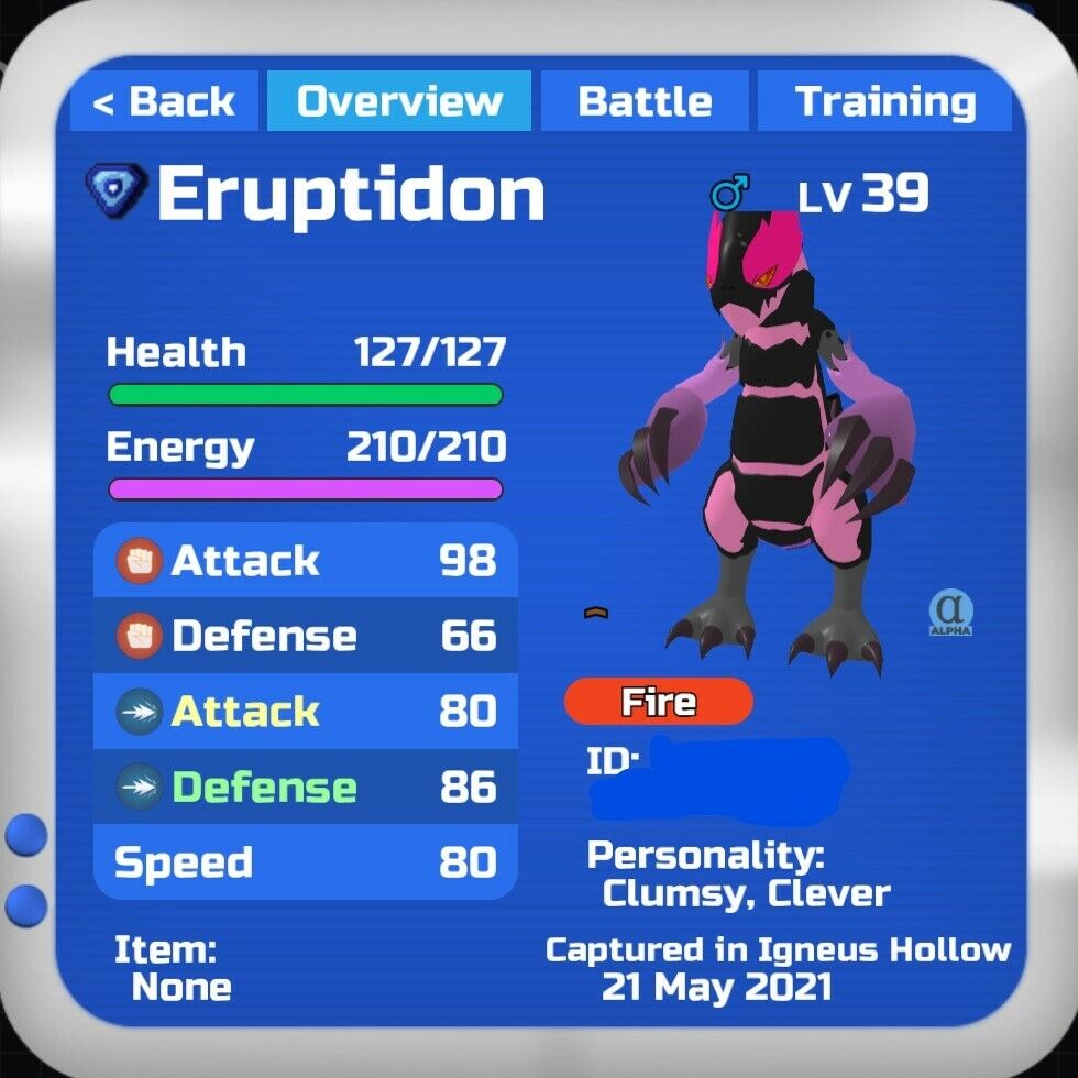 Eruptidon, Loomian Legacy Wiki