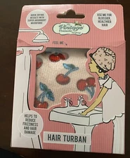 The Vintage Cosmetic Company Cherry Printed Hair Turban