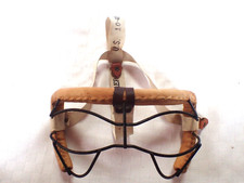 VINTAGE 1948 NOS AEP RAWLINGS LEATHER SPORTS EYE PROTECTION HALF FACE MASK