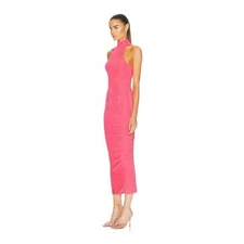 NWT SER.O.YA Retrofete Delta br Sleeveless Midi Dress in NEON Pink Size XS