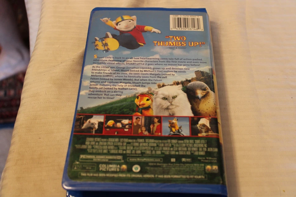 Stuart Little 2 (VHS, 2002, Clamshell) Michael J. Fox, James Woods Nathan Lane - Image 2 of 3