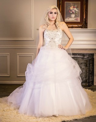 Alfred Angelo Modern Fit Disney Fairly Tale Weddings 431627 White Dress Gown 0 | eBay Alfred Angelo Modern Fit Disney Fairly Tale Weddings 431627 White Dress Gown 0 | eBay
