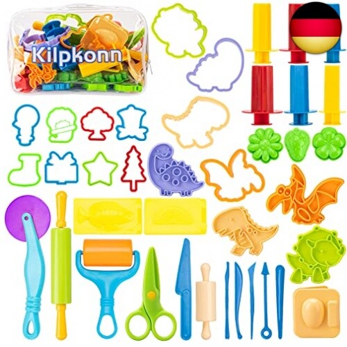 Knete Zubehör Knetwerkzeug Set 42pcs Formen Form Schere Knete Teigroller Knete Zubehör Knetwerkzeug Set 42pcs Formen Form Schere Knete Teigroller