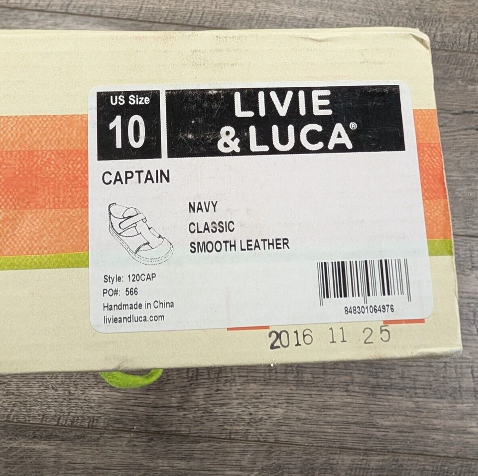 Ropa de bebé niña nueva Livie & Luca talla 10 azul marino zapatos de vestir clásicos Foto 3 de 4