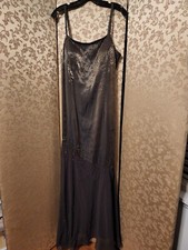 Sue Wong Nocturne NWOT Brown Green Beaded Long Dress Size 14