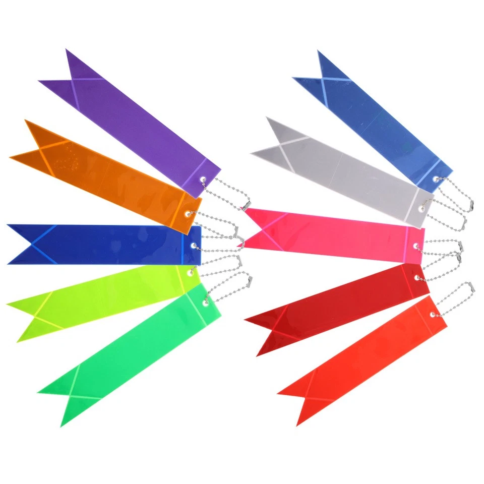  10 Piezas Llavero Reflectante para Mochila Niños Accesorio Colorido Colgante Pvc - Imagen 3 de 4