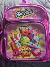 12" Shopkins Girls Pink Backpack - Nwt 