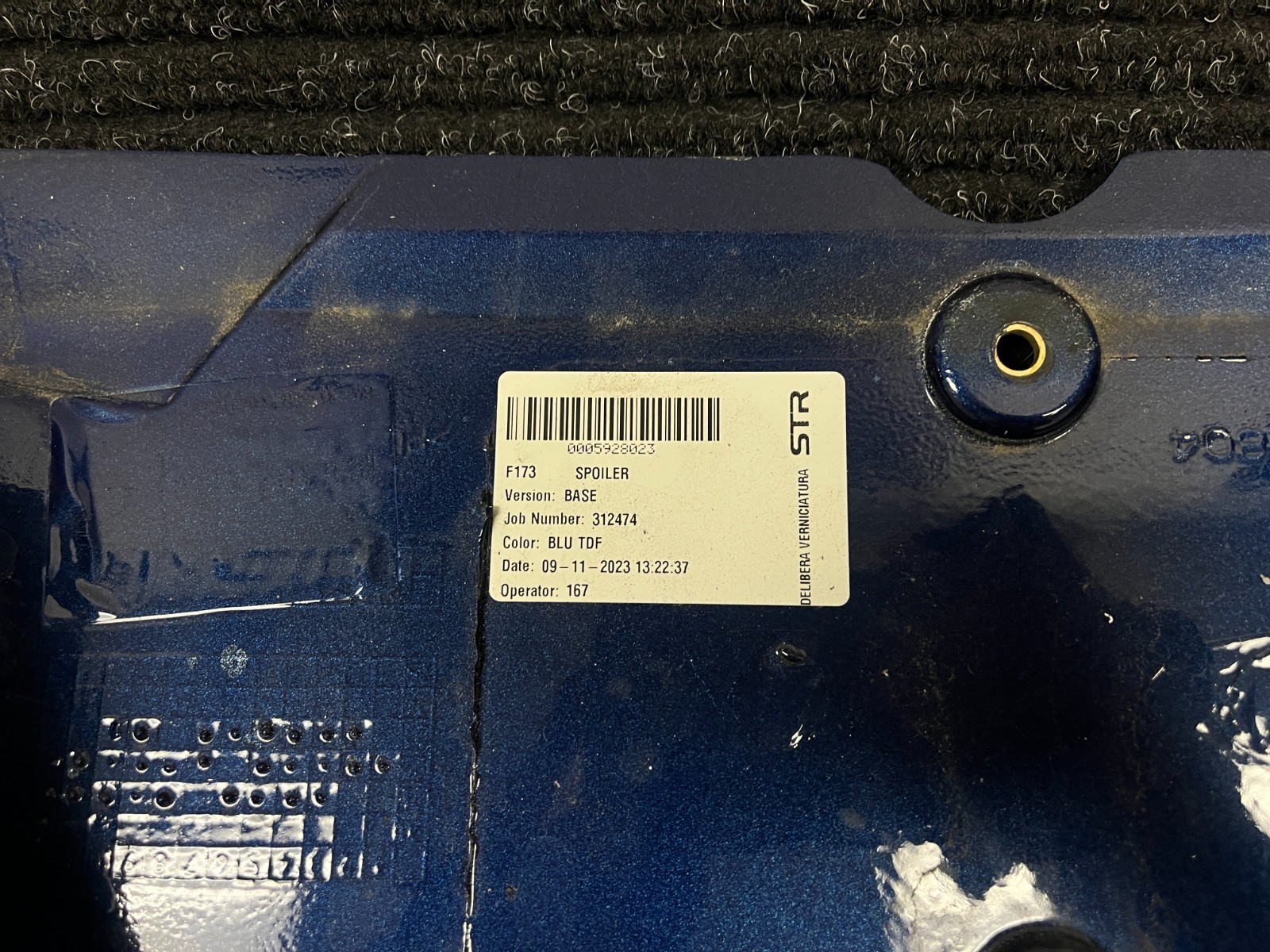 Ferrari SF90 OEM Front Spoiler Cover - P/N 985872646