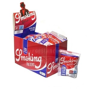Filtri Smoking Slim 6mm Lunghi Size XL Long 22mm 30 BUSTINE DA 120 FILTRI