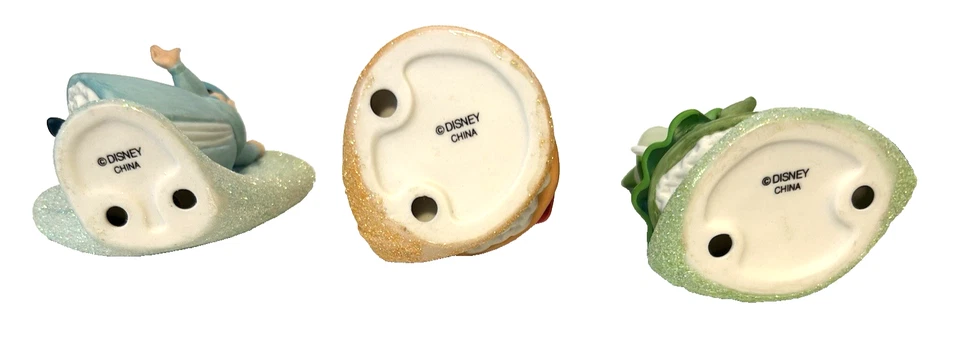 Figuras de porcelana de hadas de la Bella Durmiente flora, fauna, clima feliz (1 dañado) Foto 3 de 4