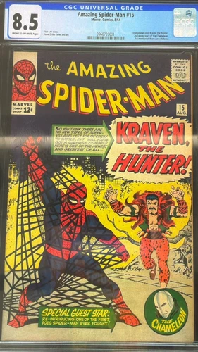 Amazing Spider-Man #15 (1964) CGC 8.5 1st Appearance Kraven Marvel Comics Key