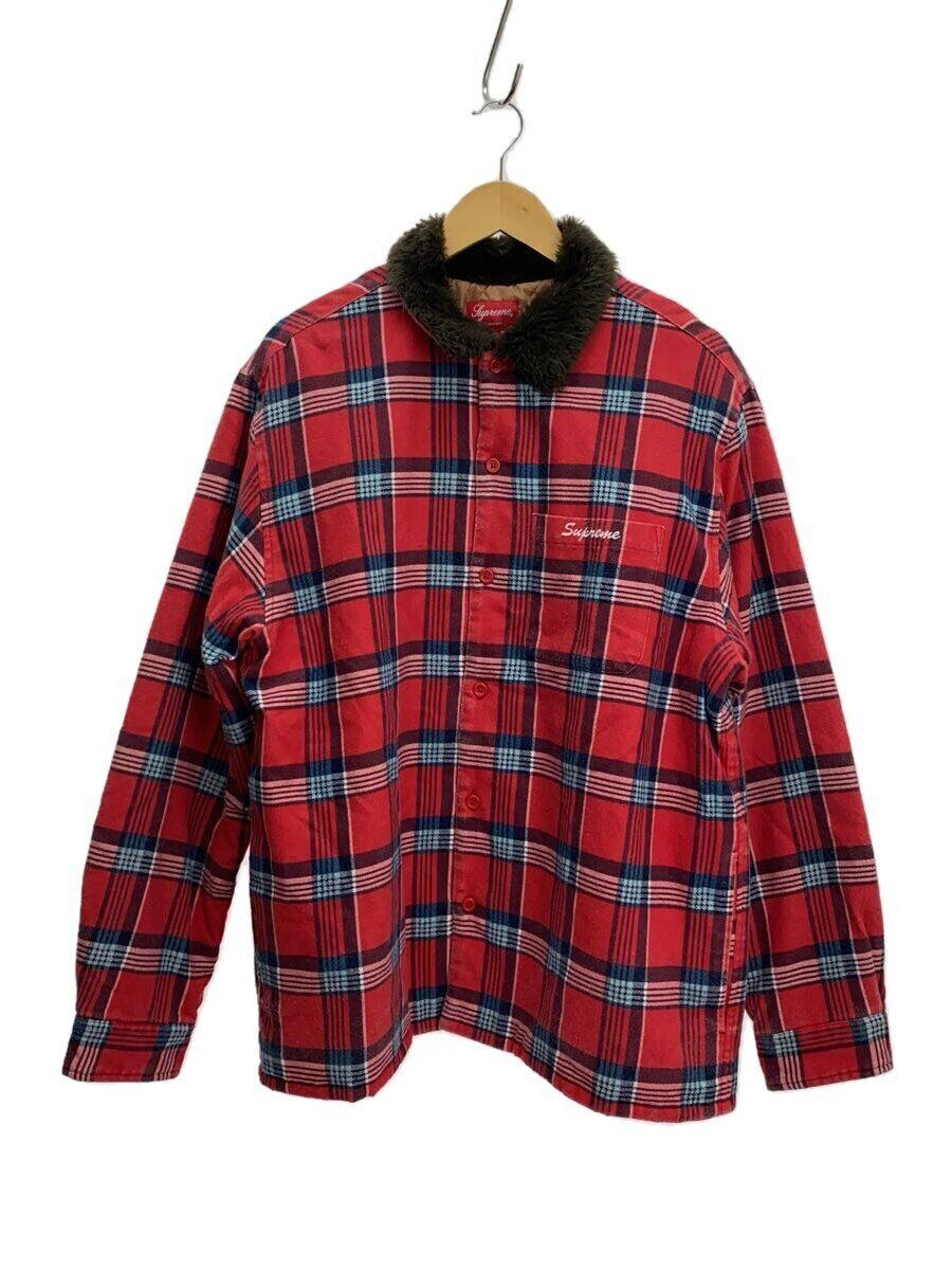 Supreme Faux Fur Collar Flannel Shirt ストア Supreme Faux Fur
