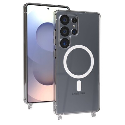 EAZY CASE für Samsung Galaxy S25 Ultra Hülle mit Ösen für Handykette MagSafe TPU
