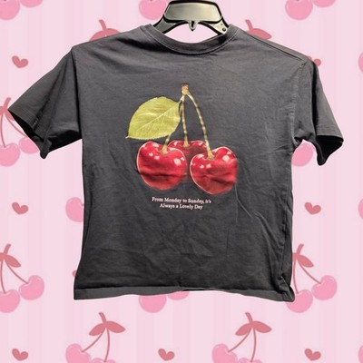 Zara Kids ''Fruity Vibes'' Cherry Graphic T-Shirt - Size 11-12