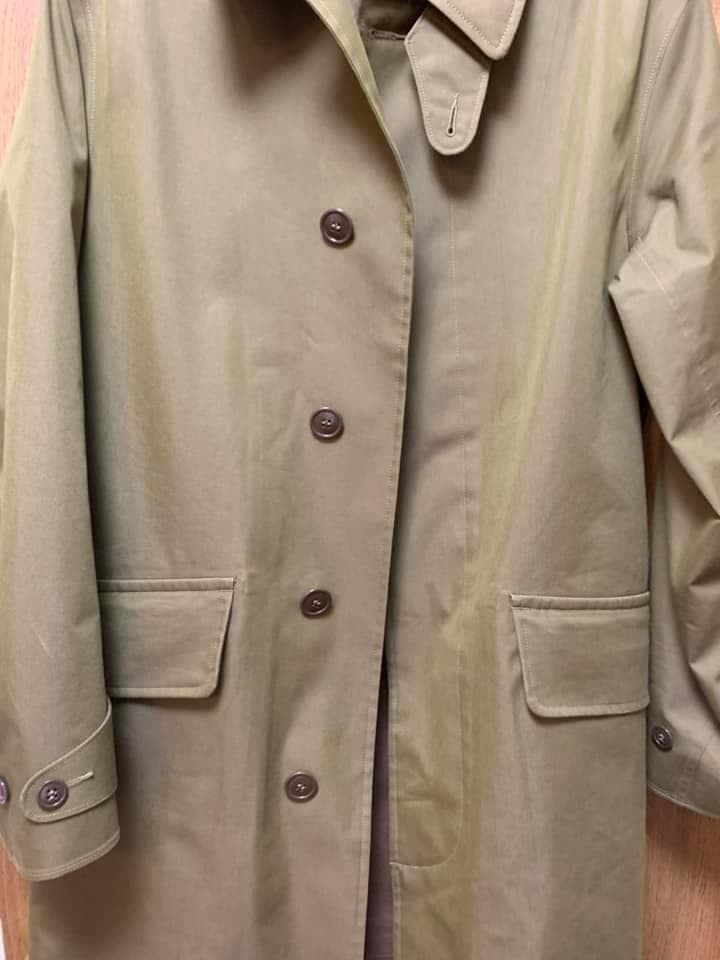 Used RRL Waterproof Balmacaan Coat Jacket Outer Mens Size S Olive Khaki image 3