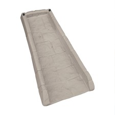 Decorative Resin Downspout Splash Block Rain Gutter Drain Extender, Light Taupe