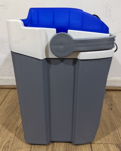 Elektrische Kühlbox Kühlbox Silber Blau Weiß Guter Zustand Autoladegerät.  - Bild 6 von 6