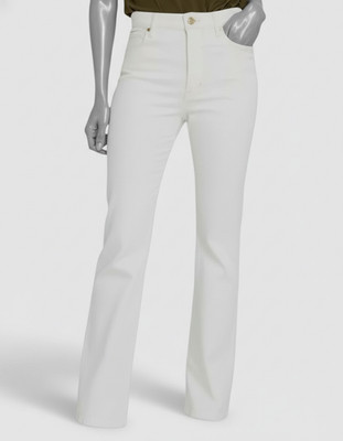 Frame Women's White Denim High-Rise The Arrow Bootcut Jeans Pants Size 31