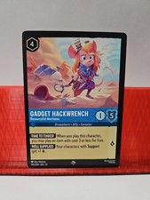 Disney Lorcana Wilds Unknown Gadget Hackwrench 145/204 Super Rare Near Mint