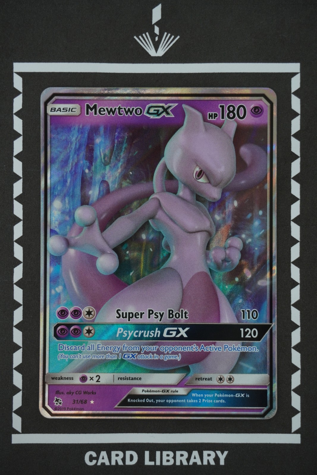 Mewtwo GX - Hidden Fates Holo - 31/68