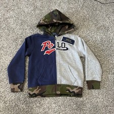 Boys Ralph Lauren Color Block Hoodie Size Small Brand New With Tags