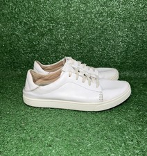Olukai Pehuea Li 'ILI Women  s Size 8 Casual White Leather Sneakers Beach Shoes