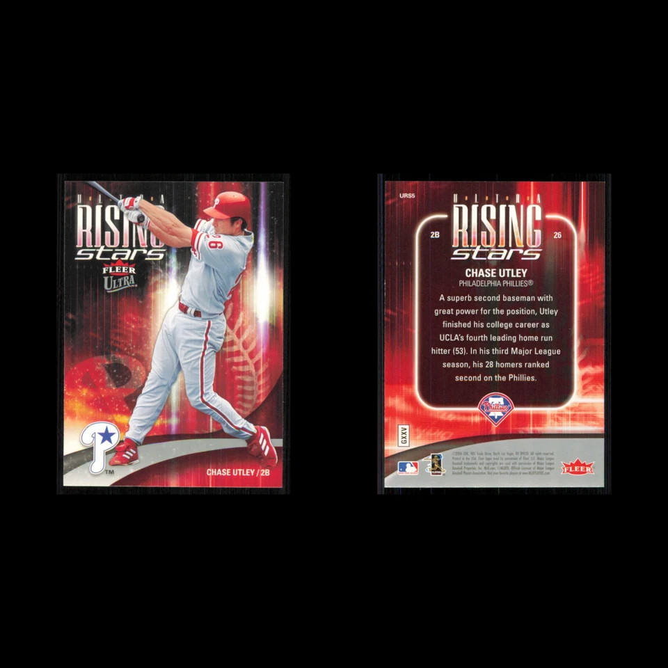 Chase Utley #URS5 2006 Fleer Ultra Philadelphia Phillies Baseball Card MLB NM - Image 3 of 3
