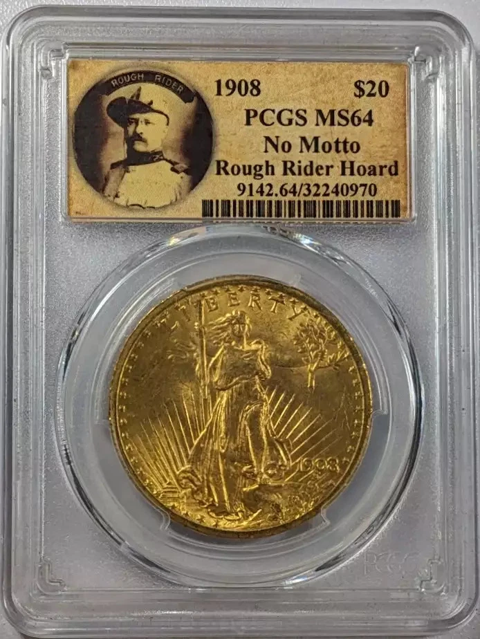 1908 P Double Eagles Saint Gaudens PCGS MS-64 No Motto