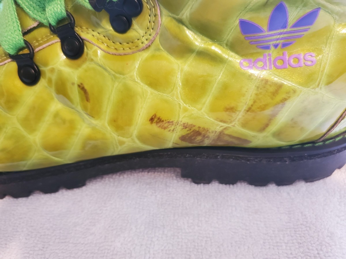 Adidas Jeremy Scott Hiking Boots Alligaitor Print Size 11 VERY