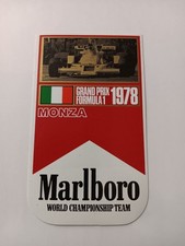 Marlboro.Formula1.Sticker.Autocollant.Adesivo.Aufkleber-Monza 1978