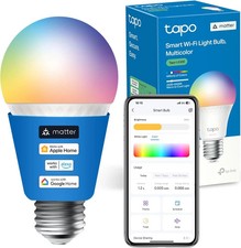 Tapo L535E E27 Smart Bulb, Alexa Light Bulb, Matter-Certified, Multicolour, 8.6W