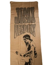 Jimi Hendrix Fabric Rock Banner (PSTR-Y57/JSF6) 1988 USA Poster Wall Hanging