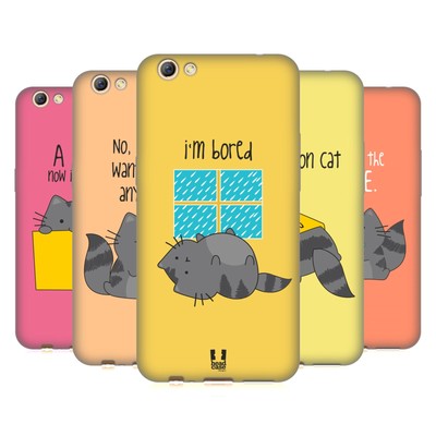 HEAD CASE DESIGNS WILBUR THE CAT SOFT GEL CASE FOR OPPO PHONES