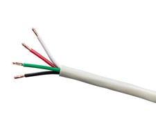 Monoprice Speaker Wire, Burial Rated, 4-Conductor, 16AWG, 250ft, Gray