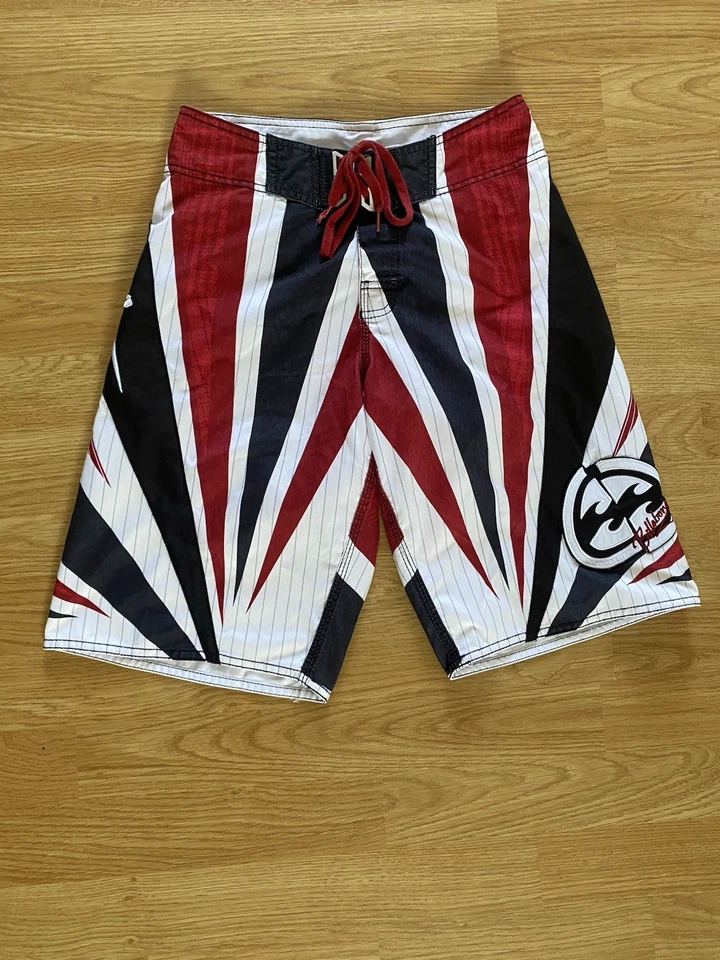 Billabong Rising Sun Andy Irons Shorts Red Black 12