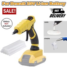 Cordless Hot Melt Glue Gun For Dewalt 20V MAX Li-ion Battery For Crafts DIY Arts