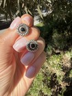 David Yurman Sterling Silver 14K Gold Onyx Cookie Stud Earrings — photo 6