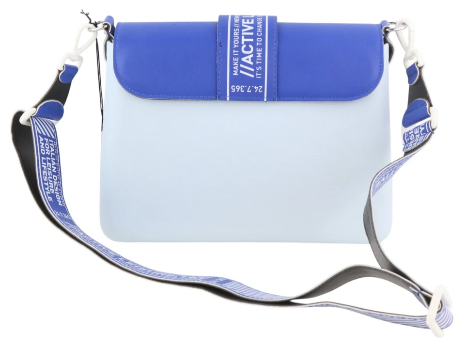 O Bag Glam Donna Borsa OS Blu con Motivo Cinghia Regolabile Fermaglio Logo - Immagine 4 di 4