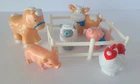 Vintage Fisher Price Little People Farm Animals Fence Lot Cow Pig Sheep Horse...