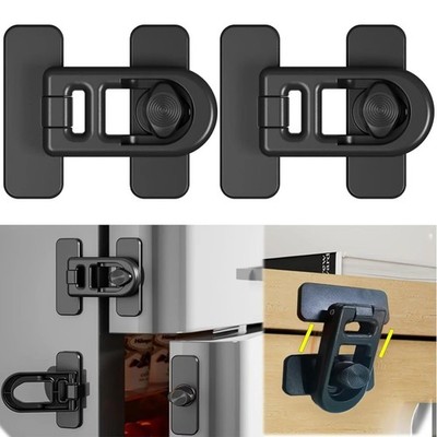 2× Child Proof Fridge Door Lock Refrigerator Freezer Latch for Kids Safety USA
