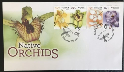 AUSTRALIA - 2014 NATIVE ORCHIDS FDC SG 4104-4107