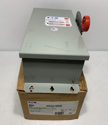 Eaton DH321NDK Heavy Duty Safety Switch 30A 240V 3P NEMA 4X