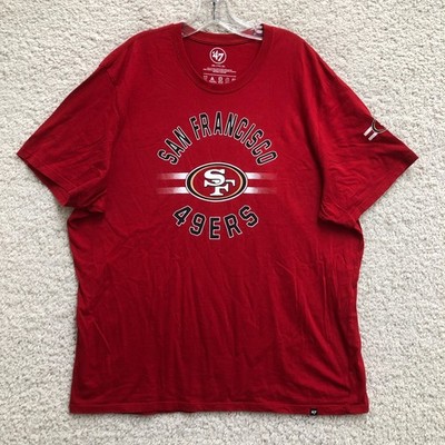 San Francisco 49ers '47 Shirt 2XL Adult Red NFL Graphic Short