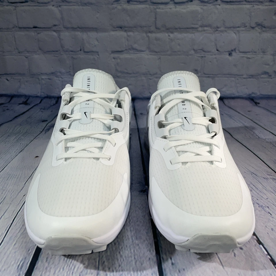 Nike Infinity Pro 2 Golf Shoes Wide White Pure Platinum DM8449-101 Mens Sz 9.5 W - Image 4 of 4